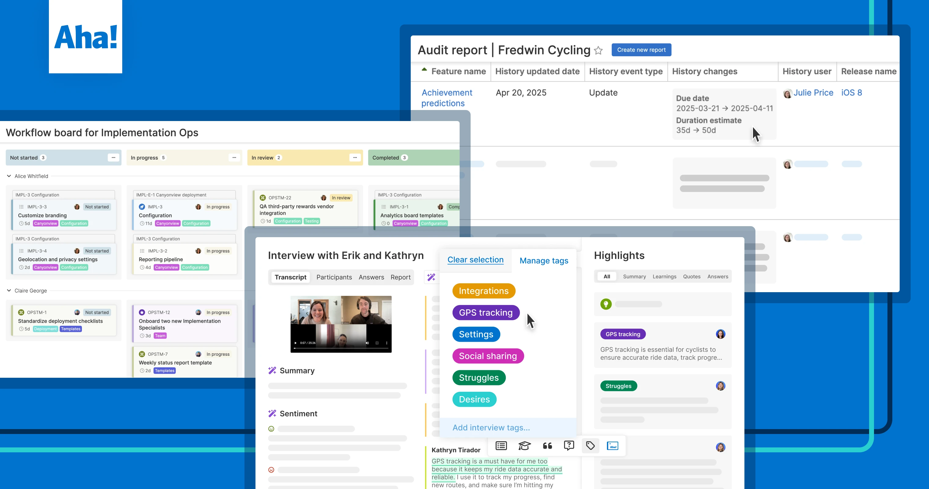 Most popular new Aha! features launched in Q2 2025