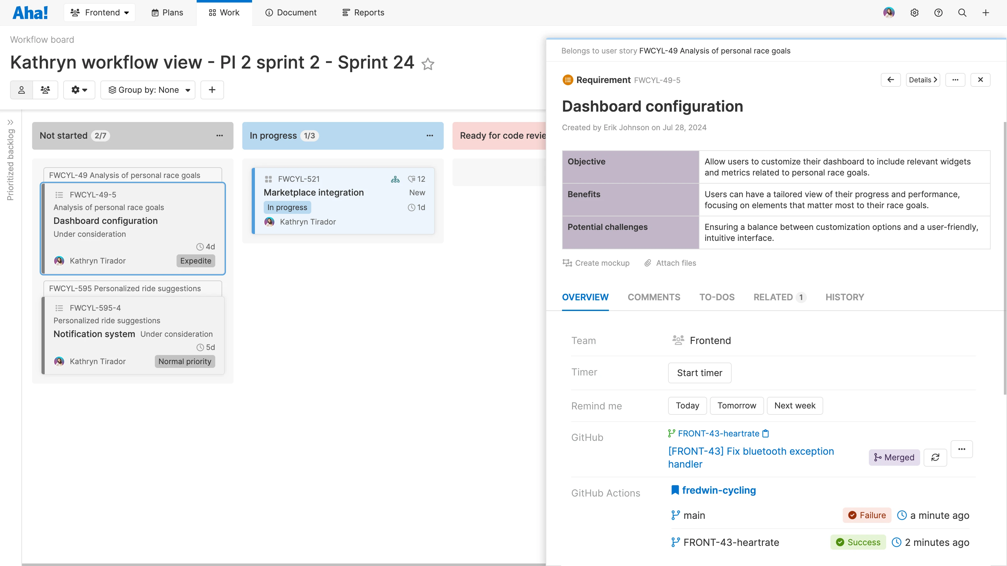 Develop - Streamlined UI - Github ext