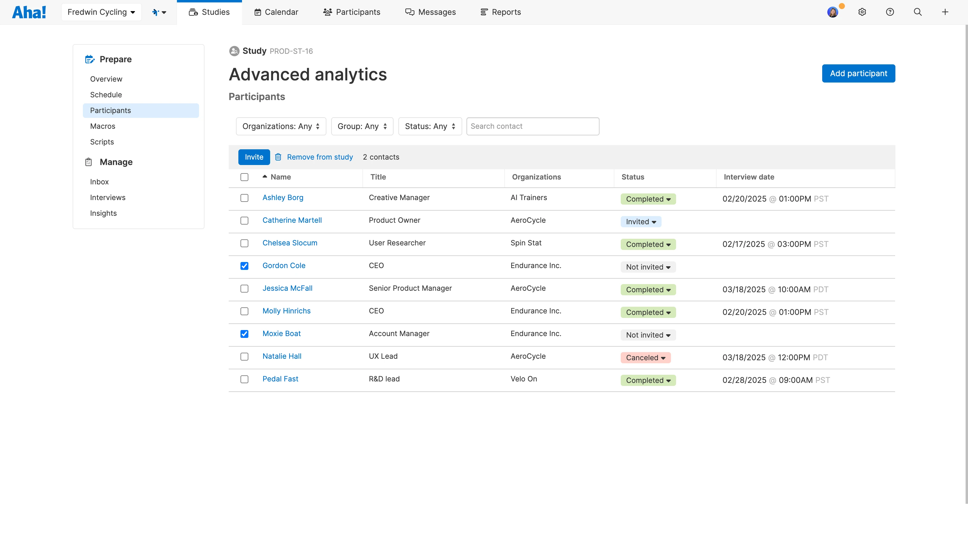Discover - Set up testing sessions