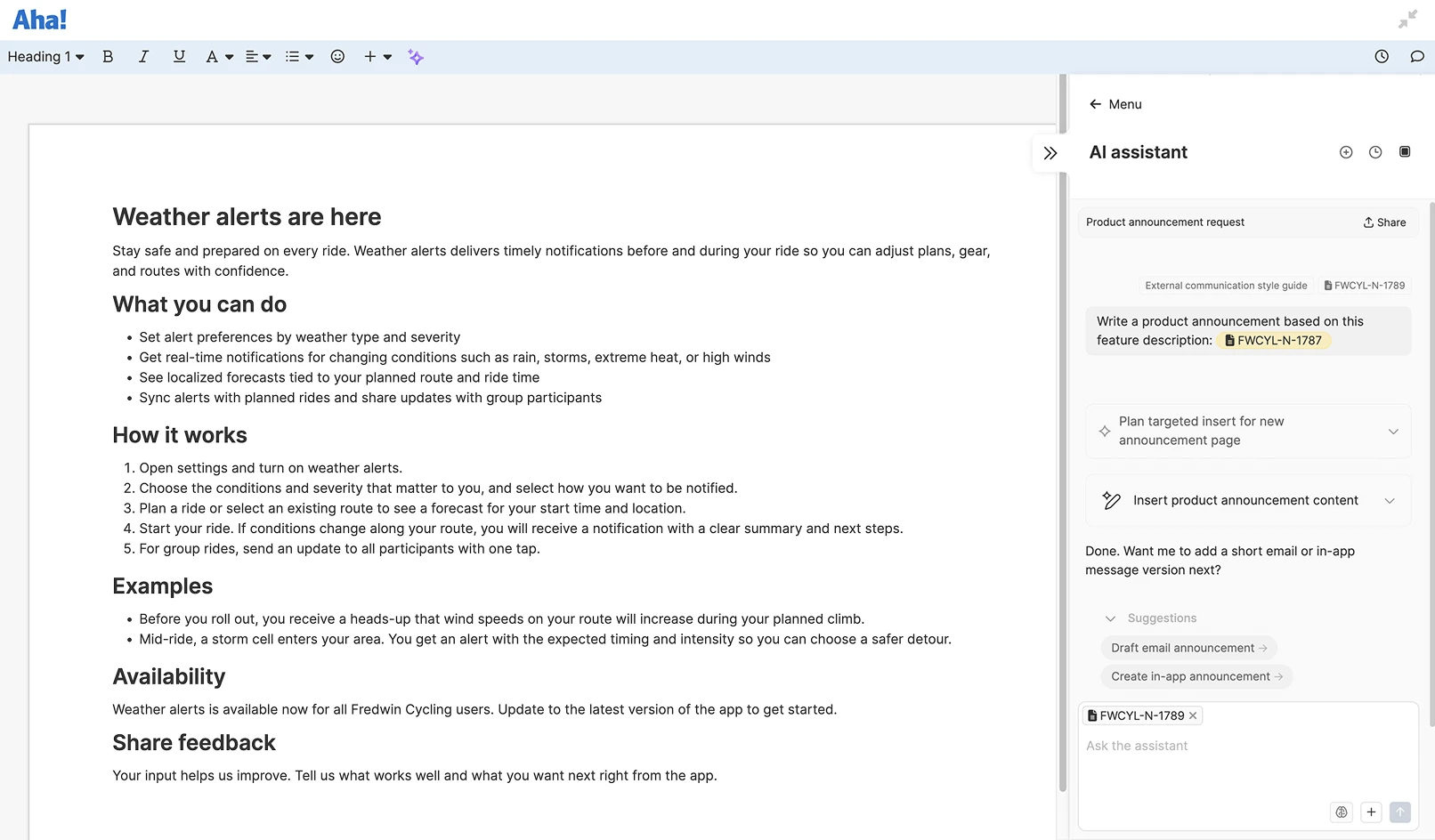 Knowledge - AI powered - Fast-track writing