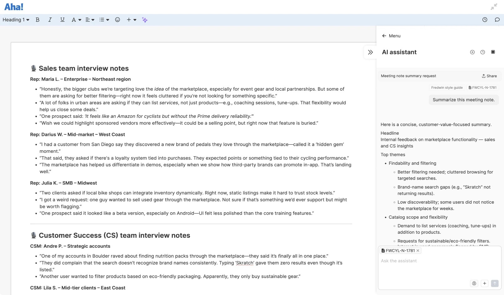 Knowledge - AI powered - Highlight key information