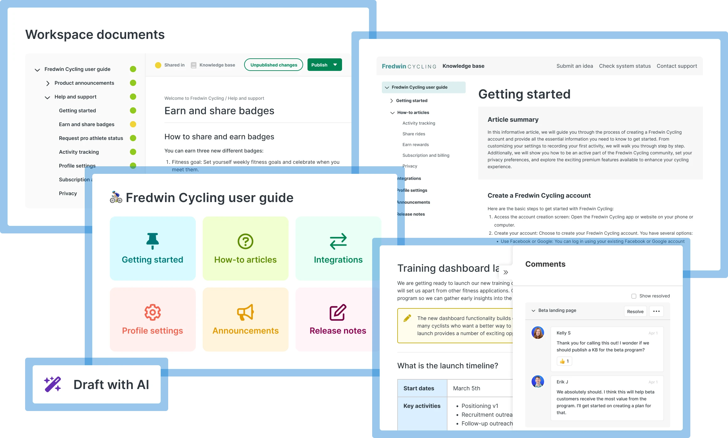 Aha! Knowledge Hero dashboard