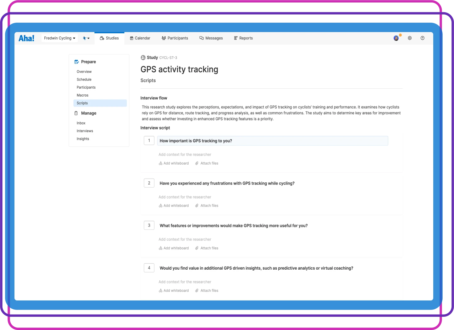 Interview with precision