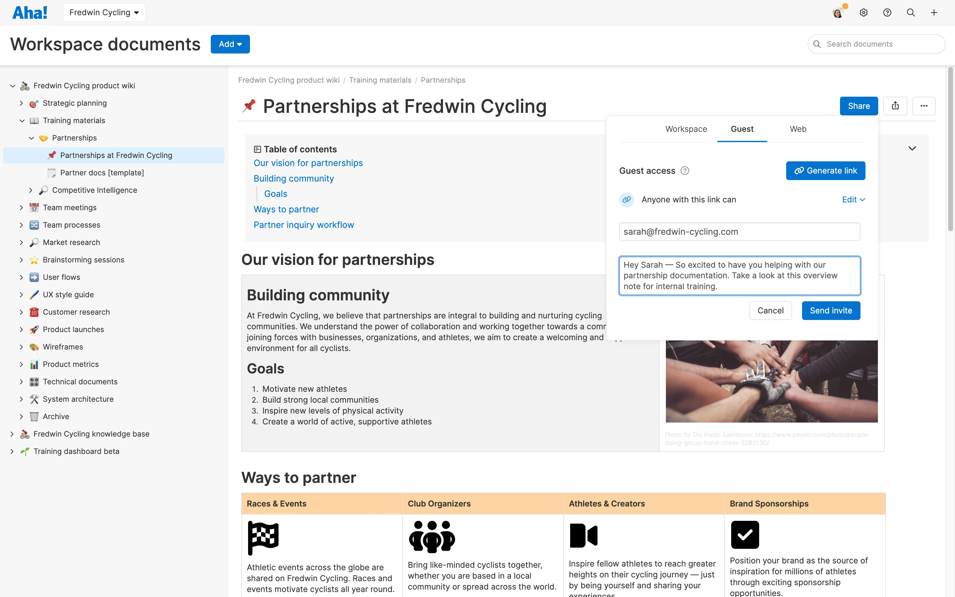 Knowledge - Collaboration - Share with guests