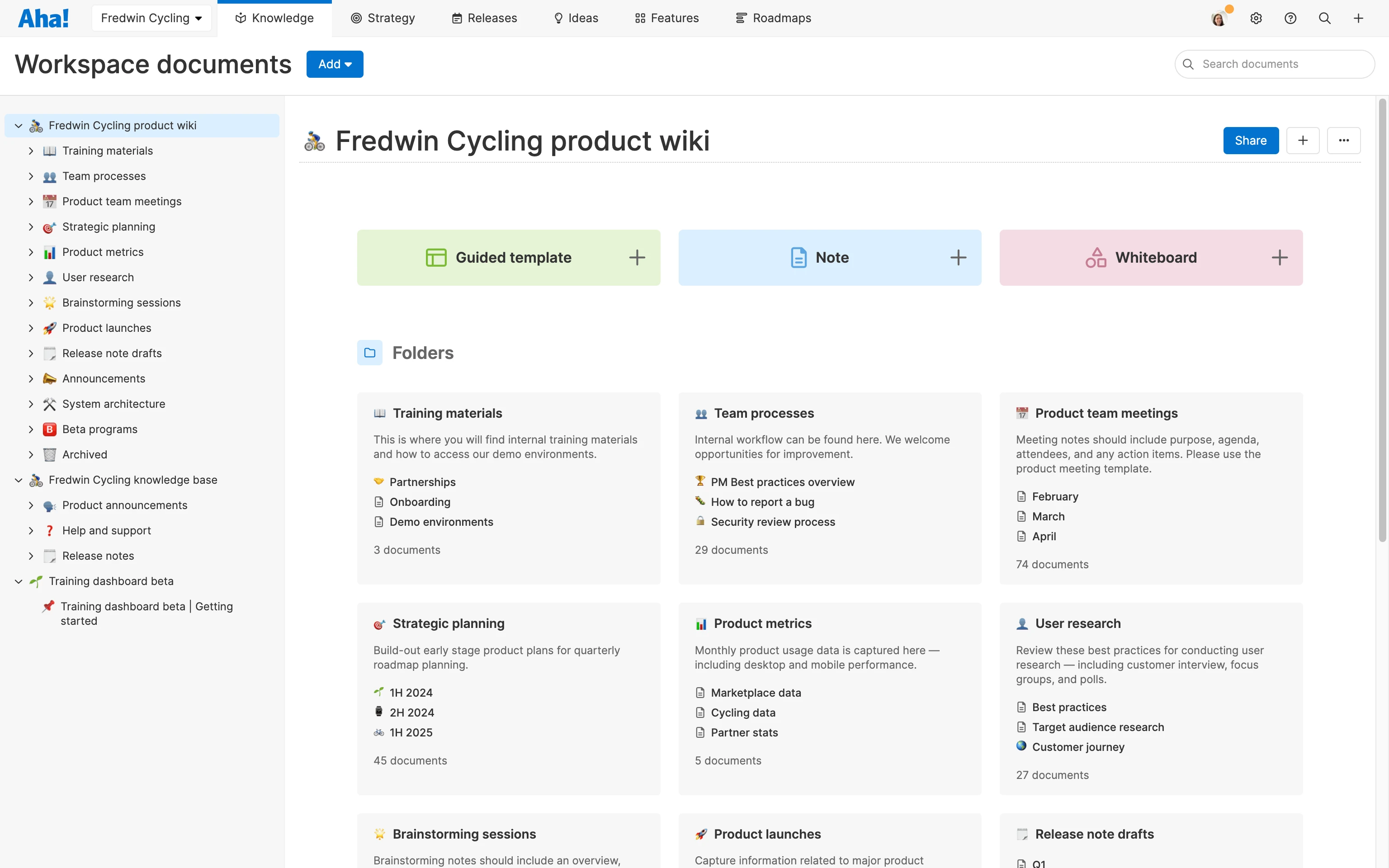 Knowledge - Roadmaps integration - Centralize plans updated