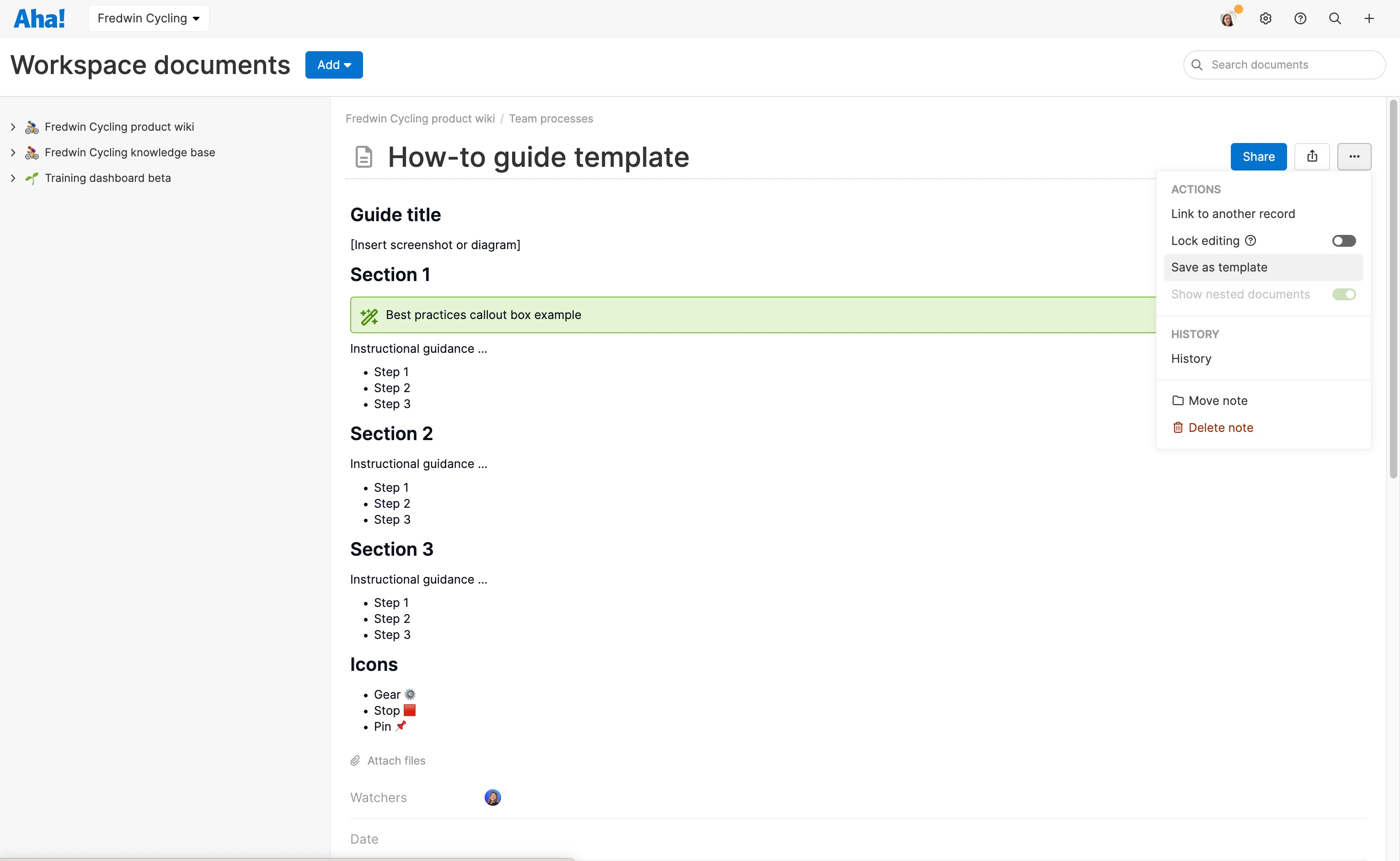Knowledge - Templates - Create custom templates