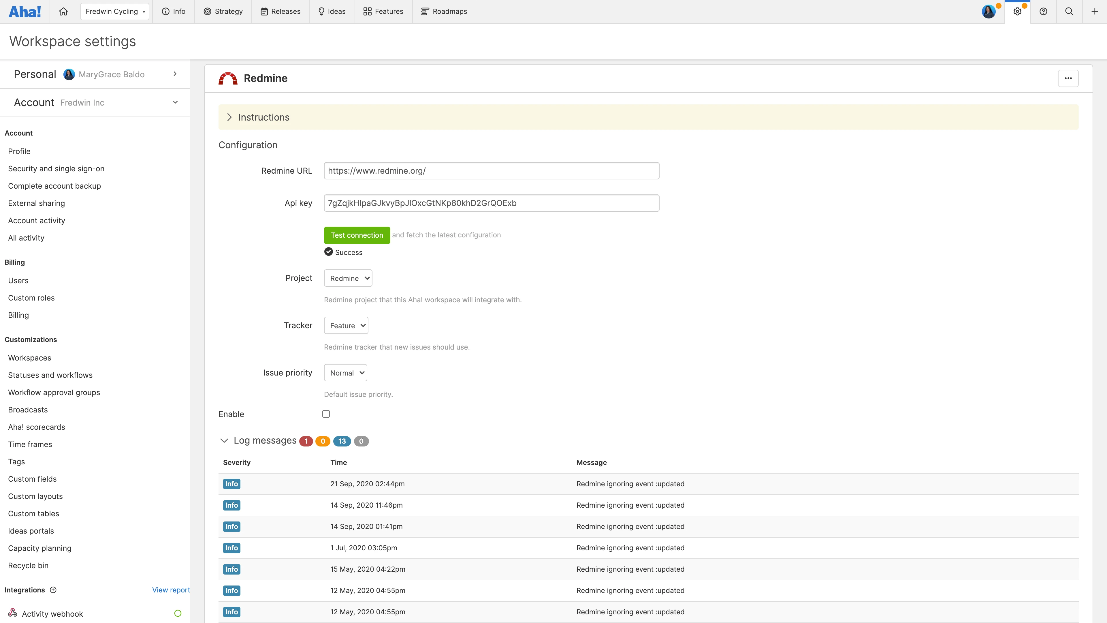 Configure your product and component mappings.