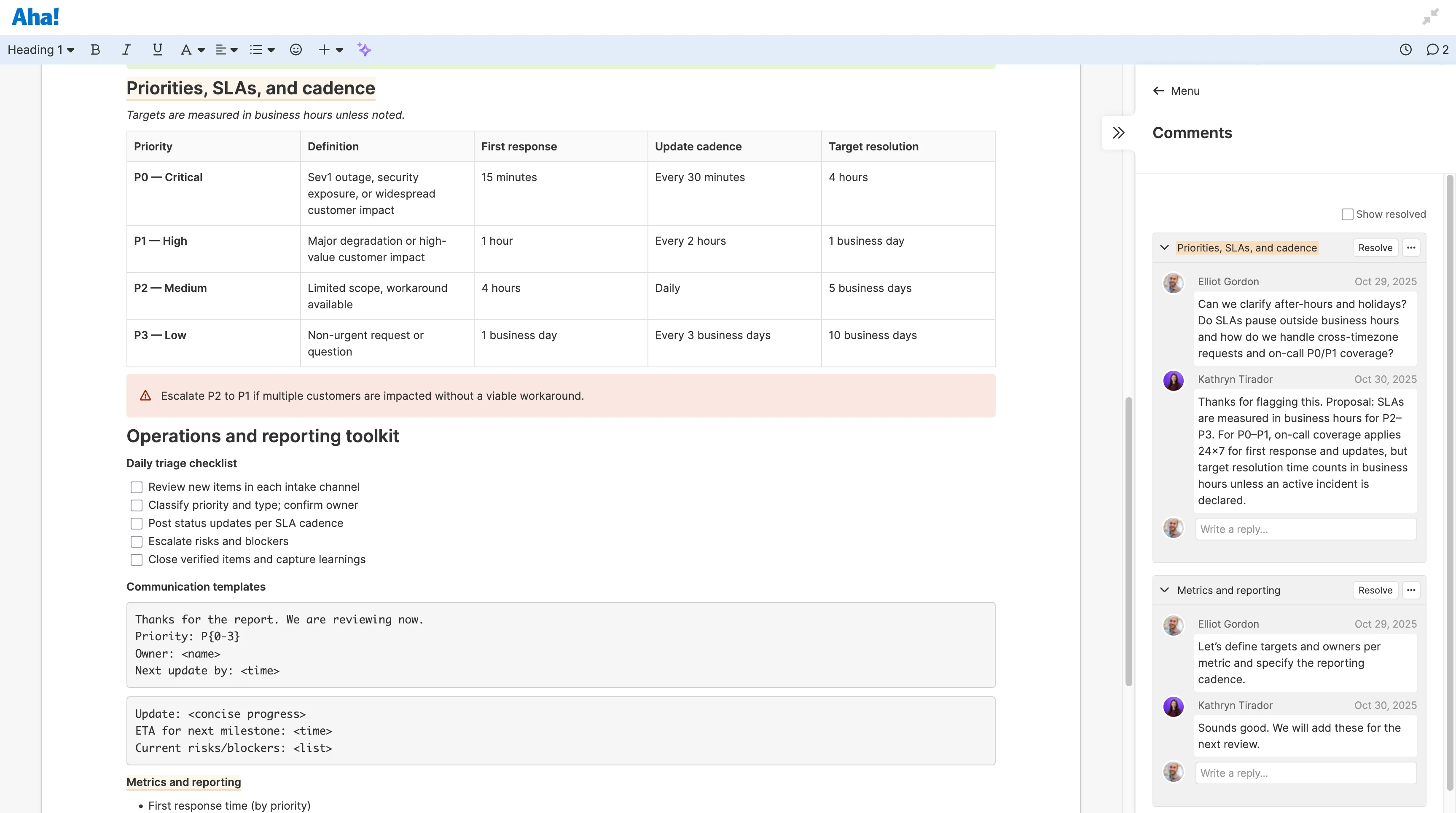 Teamwork - Documents - Co-author drafts