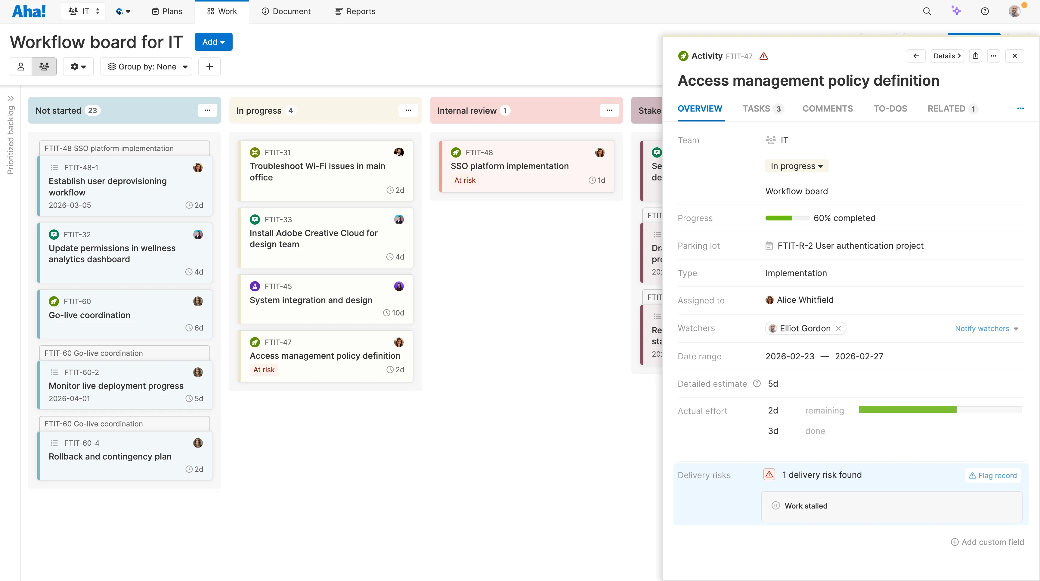 Teamwork - Timeline management - Mitigate bottlenecks
