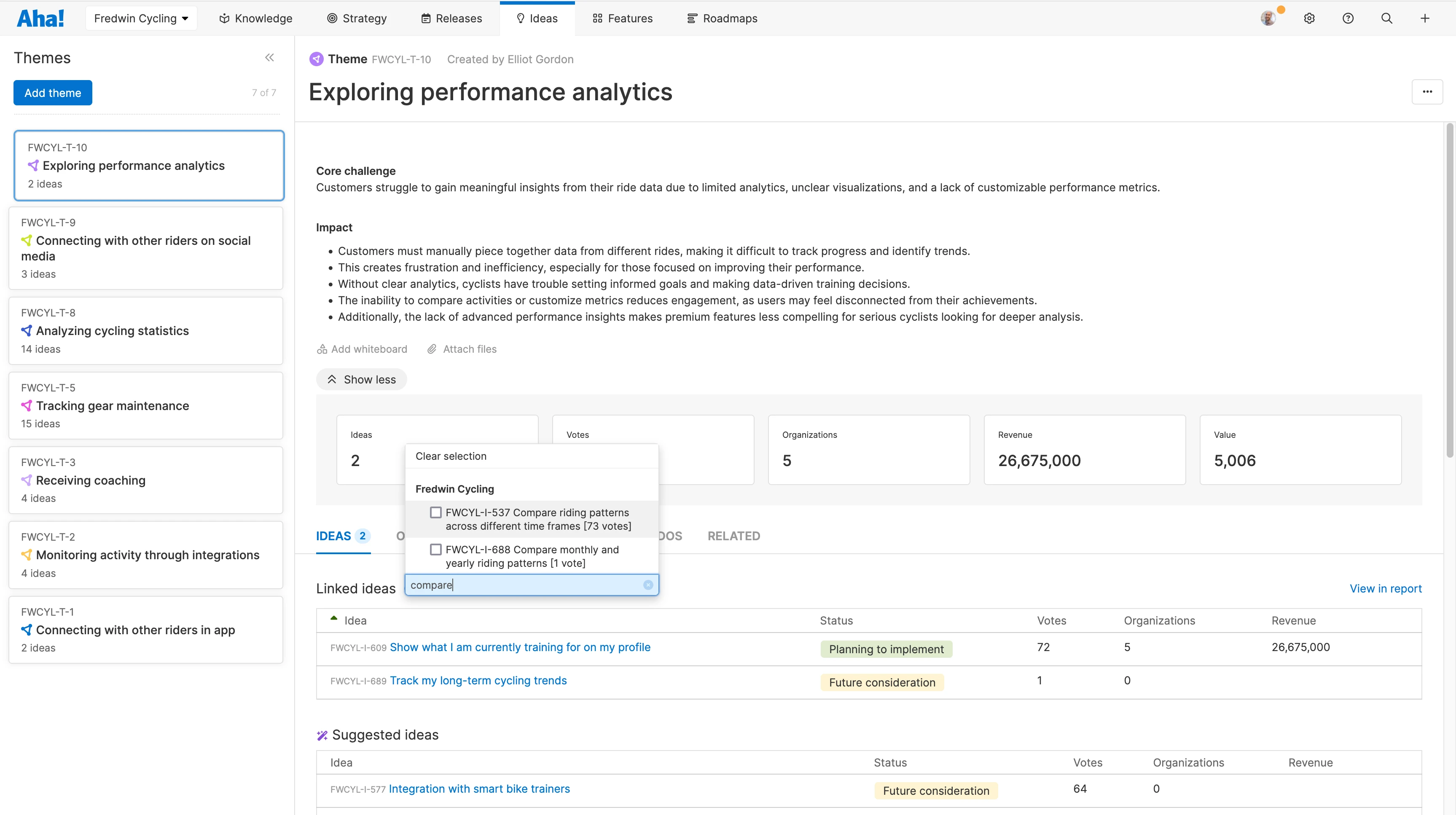 Track related feedback